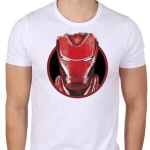 Iron Man Portrait Superhero Graphic Unisex T-Shirt